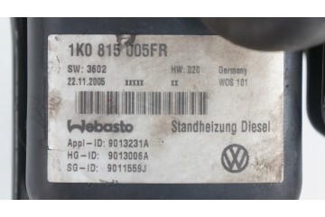 VW Touran 1T webasto stove THERMO TOP V 1K0815005FR Version European
