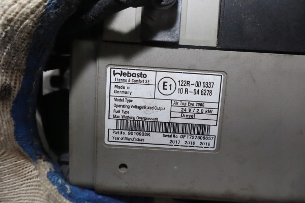 WEBASTO for VOLVO FH IV 460 Part manufacturer Volvo OE
