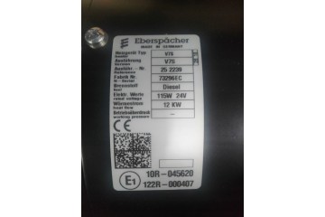 TATRA COMBUSTION PARKING HEATING 24V EBERSPACHER V7S Packaging status original