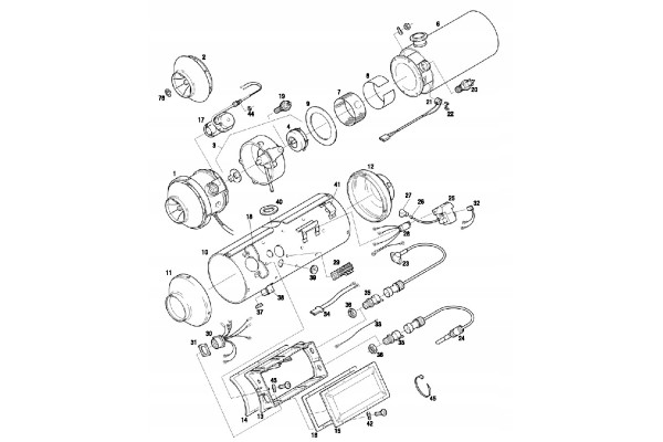 TATRA COMBUSTION PARKING HEATING 24V EBERSPACHER V7S Product weight with unit packaging 20 kg