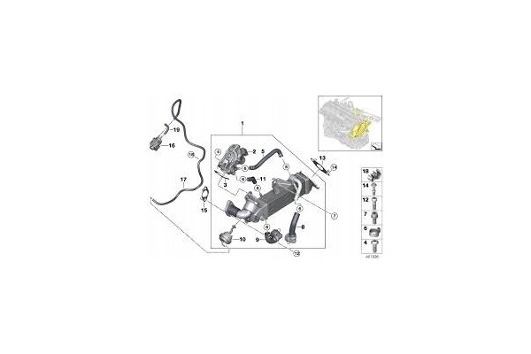 EXHAUST GAS COOLER EGR AGR BMW 3 0 DIESEL B57 AND B57S 11718570655