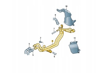 NEW WATER PIPE 7N0815097H VW SEAT SHARAN ALHAMBRA Packaging status original