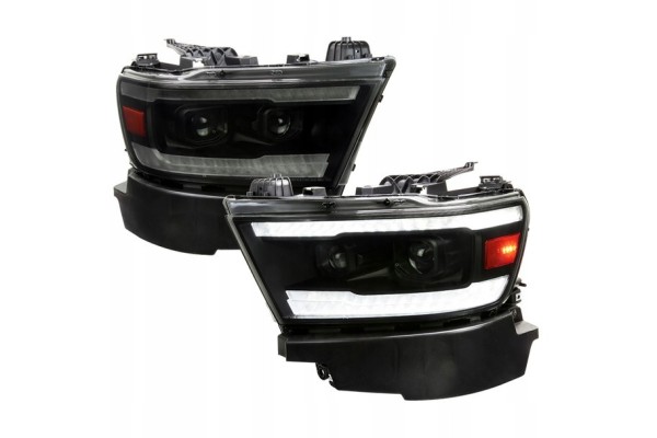 DODGE RAM 1500 2019 2024 LAMPS ASYMMETRIC SMOKED GLASS LAMP Catalog number of the part H DG173