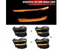 DODGE RAM 1500 2019 2024 LAMPS ASYMMETRIC SMOKED GLASS LAMP Type of low beam headlights traditional halogen