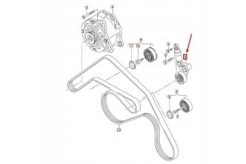 Tensor de correa multi-ranura VAG Audi A8 Touareg Original 07D903315J