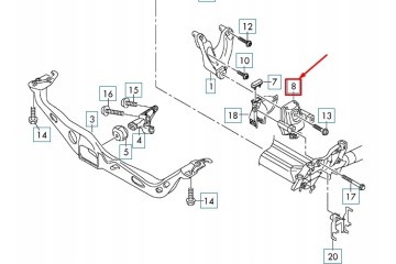 OE VAG 4G0199381NF CUSHION SIL AUDI A6 A7 A8 10 Part manufacturer VAG
