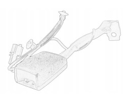 Safety belt lock VW CADDY IV CAD OE VW 2K5 857 755QVZ