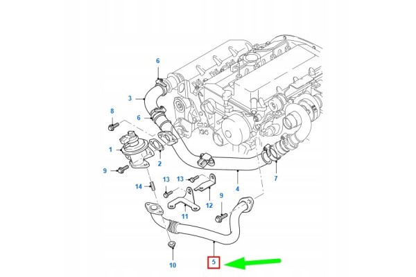 EGR valve FORD TRANSIT MK3 for exhaust manifold pipe 1430287 ORIGINAL Catalog number of the part 1430287