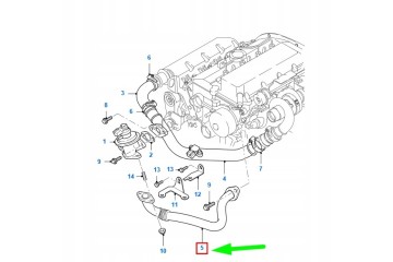 EGR valve FORD TRANSIT MK3 for exhaust manifold pipe 1430287 ORIGINAL Catalog number of the part 1430287