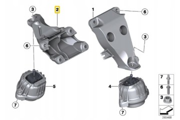 ENGINE MOUNT BMW 3 F30 PR Car type undefined