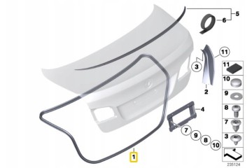 OE BMW TRUNK SEAL BMW 5 F10 Car type undefined