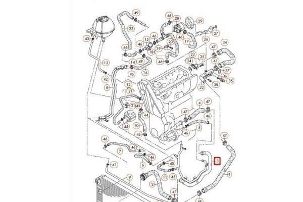OE VAG 076121065A RADIATOR HOSE VW CRAFTER 2 5 TDI 06 Car type undefined