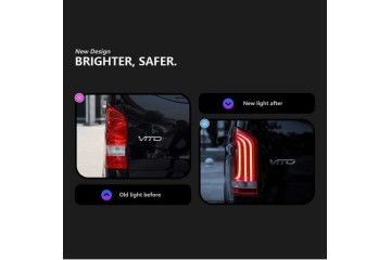 MERCEDES V CLASS VITO REAR LAMP 2014 2024 REAR LAMP APPEARANCE POLIFT LED LAMPS Part manufacturer no brand