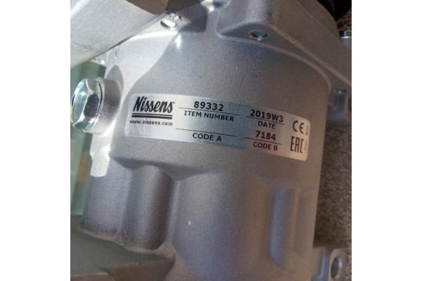 NISSENS 89332 COMPRESSOR AIR CONDITIONING COMPRESSOR NEW NISSENS WARSAW Catalog number of the original MERCEDES BENZ 2763000Q0D 