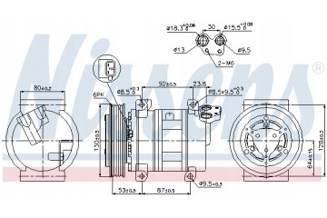 Compressor air conditioning NISSENS 89330 Part manufacturer Nissens