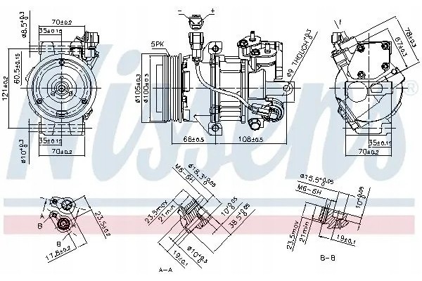 COMPRESSOR AIR CONDITIONING COMPRESSOR 890077 NISSENS Catalog number of substitutes ACAUTO AC 01DN182 ACAUTO AC 01DN209 ACAUTO A