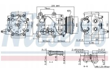 COMPRESSOR AIR CONDITIONING COMPRESSOR 89365 NISSENS Product weight with unit packaging 11 kg