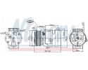 COMPRESSOR AIR CONDITIONING COMPRESSOR 89435 NISSENS Quality of parts according to GVO Q original with factory logo OEM OES