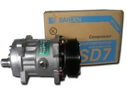 Compresor Sanden 24V SD7H15 para aire acondicionado y refrigeración