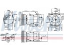Compressor air conditioning NISSENS 89191 Part manufacturer Nissens