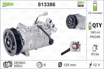 VALEO 813386 air conditioning compressor Car type cargo vans passenger cars