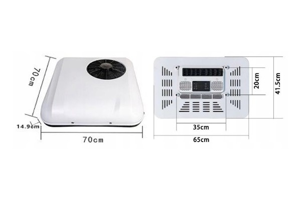 PARKING AIR CONDITIONING COMPRESSOR ROOF 12V AISBERG Car type 4x4 SUV buses trucks cargo vans RVs passenger cars