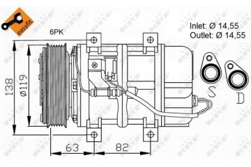 NRF 32109 air conditioning compressor Part manufacturer NRF