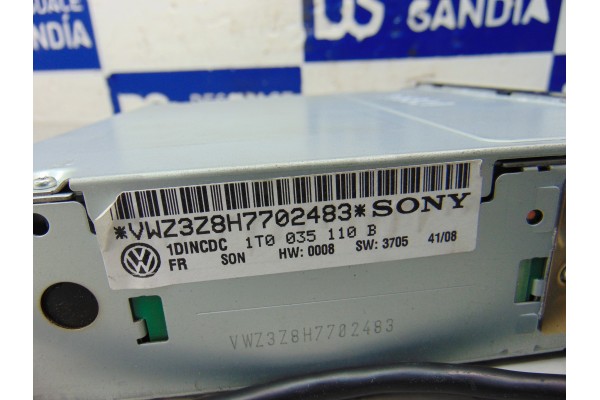 1T0035110B SISTEMA AUDIO / RADIO CD VOLKSWAGEN TOURAN (1T2)
