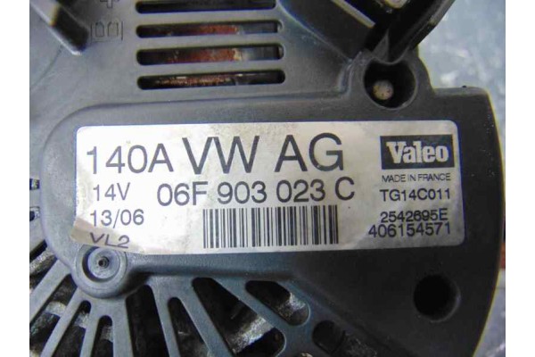 06F903023C ALTERNADOR VOLKSWAGEN TOURAN (1T1)