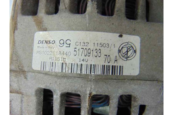 51709133  ALTERNADOR FIAT II PUNTO (188) BERLINA 1.2 Classic Natural Power 2004 51709133 188332 FIAT - 2