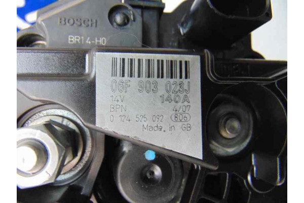 06F903023J  ALTERNADOR SEAT ALHAMBRA (7V9) Reference 2007 06F903023J 181169 SEAT - 7