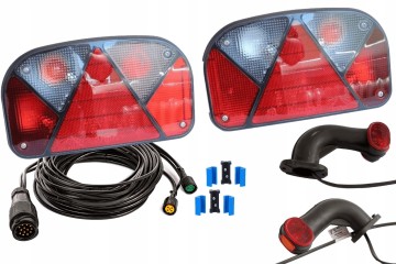 Set of lights for trailer ASPOCK Rear lamps marker beam 8m 13PIN