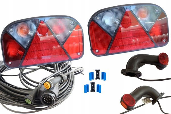 Set of lights for trailer ASPOCK Rear lamps marker beam 8m 13PIN Part manufacturer Mantes