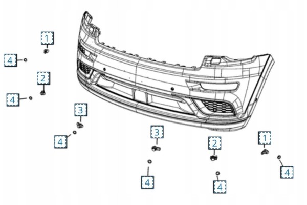 Parking Sensor Bumper Front PDC Jeep Grand Cherokee WK Dodge Durango Catalog number of the part 1UT50TZZAA 5NL22TZZAA 1TK84TZZAA