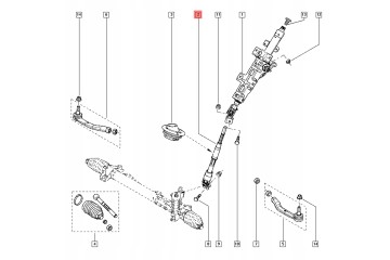 Lower steering column Cross Master III 2010 480800001R ORG Catalog number of the original 4882000Q0F