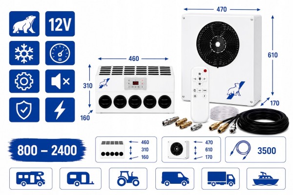 COMPRESSOR PARKING AIR CONDITIONING AISBERG 12V Packaging status original