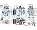 Compressor air conditioning NISSENS 890792 Part manufacturer Nissens