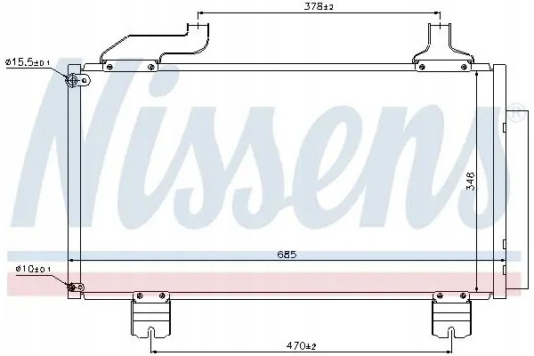 CONDENSER AIR CONDITIONING COOLER 940114 NISSENS Product weight with unit packaging 11 kg