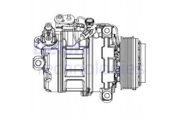 Compressor air conditioning compressor DELPHI CS20547 Part manufacturer Delphi