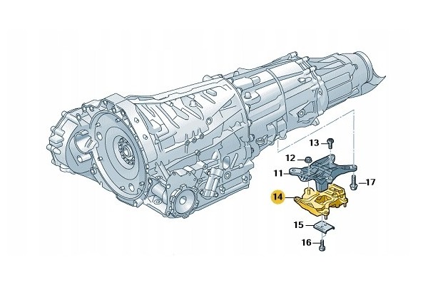 Transmission cushion 4M0399153AE Product new original Part manufacturer Audi OE