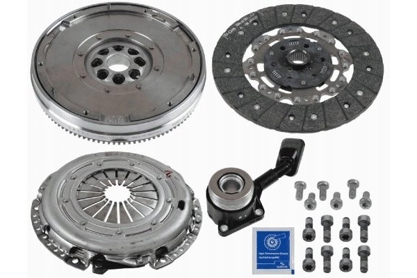 Clutch set Sachs wheel two mass hydraulic bearing 240mm OPEL 1 9 CDTi Wheel type dual mass flywheel