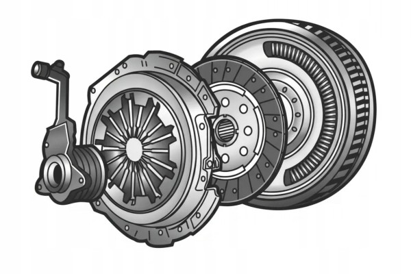 CLUTCH SET DISC FLYWHEEL SCREW PRESSURE