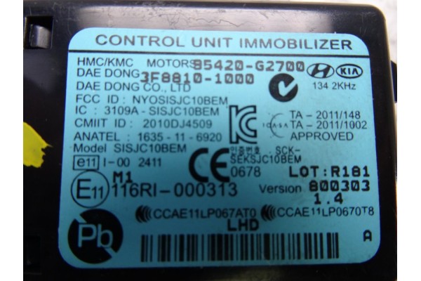 85420G2700 MODULO ELECTRONICO HYUNDAI I30 (PD)