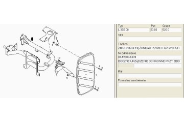 Soporte de Depósito de Aire Izquierdo MAN TGS TGA