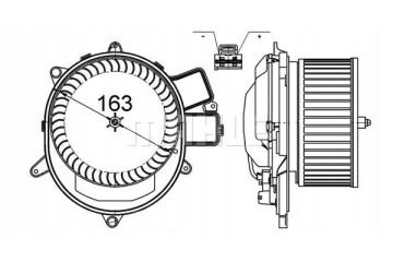 BLOWER AIR SUPPLY FAN AB 231 000S MAHLE Part manufacturer Mahle