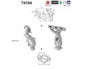 CATALYTIC CONVERTER 74154 AS NISSAN MICRA IV K13K