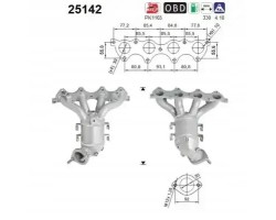 CATALYST EURO EMISSION 5 25142 AS KIA CEE D