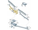 WIPER FRAME FRONT VW TOUAREG 7L ORIGINAL Catalog number of the part 7L5955408G