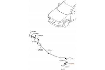 LAMP HEADLIGHT WASHER ACTUATOR LEFT MAZDA CX 5 KF ORIGINAL Packaging status original