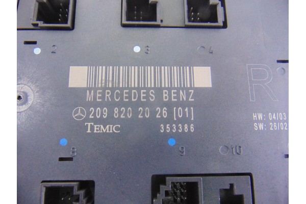 2098202026 MODULO ELECTRONICO MERCEDES-BENZ CLK (BM 209) COUPE